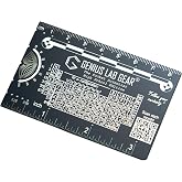 Pocket Scientist High School: STEM Education Metal Science Ruler Gadget | Multitool for Grade 9-12 STEM Students, Packed With Scientific Reference Info for AP Homework, Compass &amp; Protractor Built-In