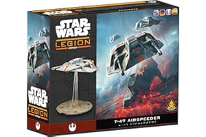 Asmodee Star Wars: Legion T-47 Airspeeder - Rebel Alliance Heavy Unit, Updated Multilingual Cards, Tabletop Miniatures Game, 