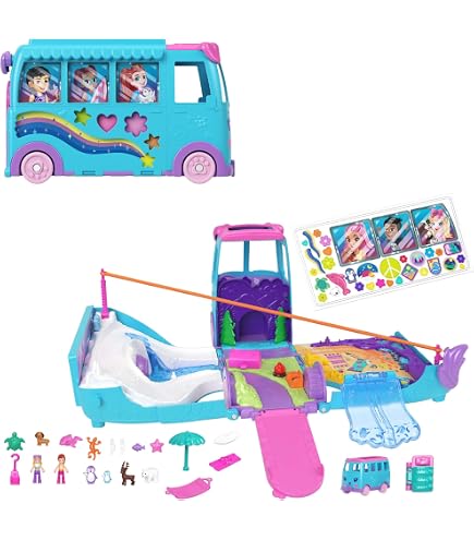 Polly Pocket Unicorn Party - Conjunto grande compacto de muñecas para jugar con Micro Polly y Lila, más de 25 sorpresas por descubrir y divertidas zonas de juego para fiestas de Polly Pocket Unicorn Party - Conjunto grande compacto de muñecas para jugar con Micro Polly y Lila, más de 25 sorpresas por descubrir y divertidas zonas de juego para fiestas de