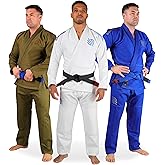 Sanabul Essential BJJ Gi for Men Brazilian Jiu Jitsu Gi Lightweight Preshrunk Fabric for Jiu-Jitsu Training & Competition