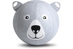 Vivora Niko - Sitting Ball Chair for Office and Home, Lightweight Self-Standing Ergonomic Posture Activating Exercise Ball Solution with Handle & Cover, Classroom & Yoga