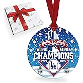 Los Angeles World Series Champions 2025 Christmas Ornament - LA Championship Baseball Ornament with Gift Box