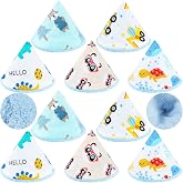 Timgle 10 Pcs Pee Shield for Baby Boy Newborn PeeCover Reusable, Dinosaur | Strong Absorption Coral Velvet PeeCovers, Washable Diaper Changing Wee Block, Cartoon Print Cones for Boys, Newborn Gift Set