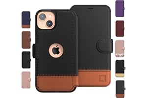 LUPA Legacy iPhone 13 Wallet Case - Case with Card Holder - [Slim + Durable] for Women and Men - iPhone 13 Flip Cell Phone case - Faux Leather - Folio Cover - Sandy Night