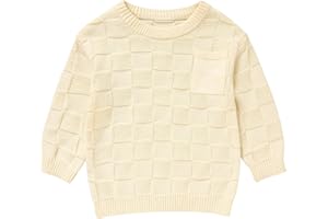 Viworld Toddler Girl Knit Sweater Blouse Pullover Warm Crewneck Long Sleeve Tops for Toddler Boy Fall Winter Clothes