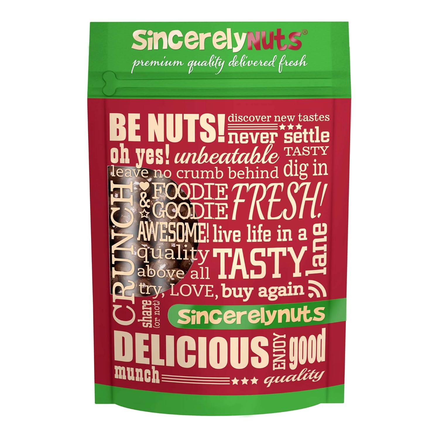 Dark Chocolate Covered Peanuts- Two Lb. Bag | Chocolate Dipped & Coated Gourmet Treats | Delicious Gluten Free Snack Food | Wonderful Holiday Gifts, Party Favors, Stocking Stuffers