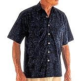 Johari West Men's Hawaiian Shirt Short Sleeve Button Down Casual Tropical Shirt