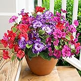 Hibiscus Artificial Flowers Plants for Outdoors Summer Decoration, 6 Bundles Fake Silk Hibiscus Bouquet Realistic UV Resistant Tropical Flowers Artificial for Outside Planter Front Door Porch Patio
