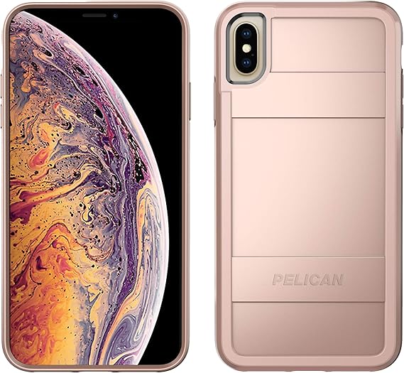 Amazon Com Pelican Protector Iphone Xs Max Case Metallic Rose Gold