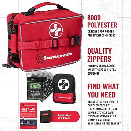 Mua Surviveware 238 Pcs Comprehensive Premium Survival First Aid Kit ...