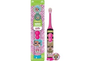 Firefly Clean N' Protect, L.O.L. Surprise! Toothbrush with hygienic Character Cover, Soft Bristles, Anti-Slip Grip Handle, Battery Included, Ages 3+, 1 Count