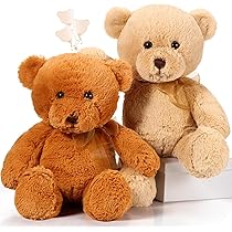 fluffyteddy & L'ours câlin【はちみつset】 Amazon.com: HyDren 2 Pcs 18 Inch Bears Stuffed Animal Plush