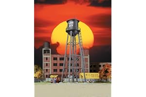 Walthers, Inc. City Water Tower, 2-3/8 X 7" 6 X 17.8cm, Black