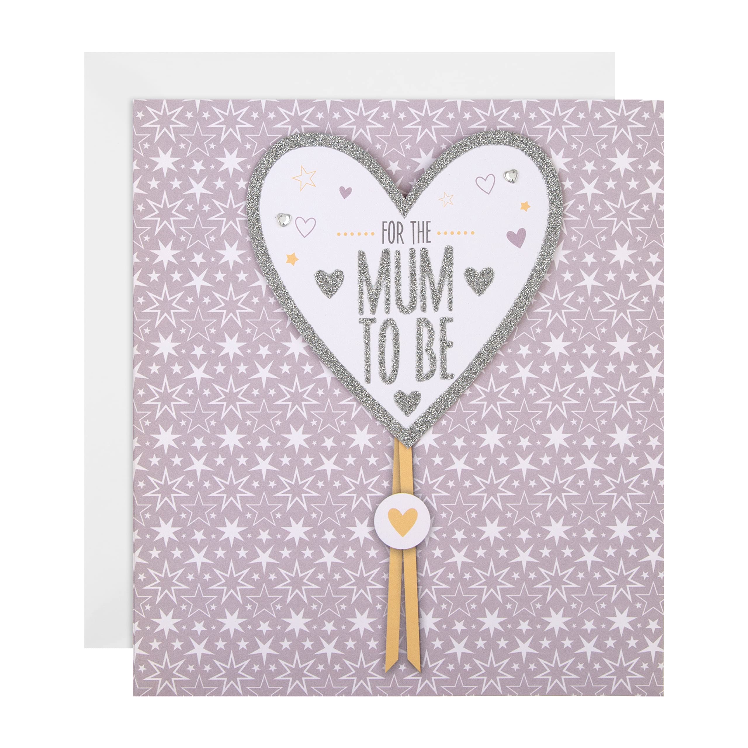 Hallmark Congratulations Card for Mum to Be - Contemporary Heart Design