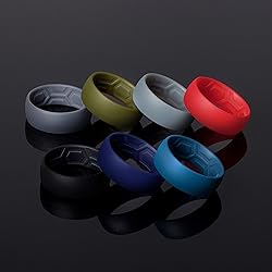 ThunderFit Silicone Rings for Men, Breathable