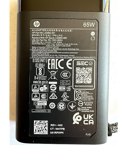 Caricabatterie USB-C HP Travel 65W – L30757-004, 918170-002, Per EliteBook E Notebook