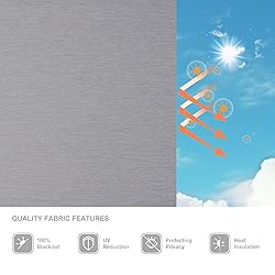 Boolegon Blackout Roller Shades for