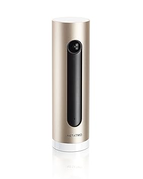 Netatmo NSC01-EU, Smarte Überwachungskamera für Den Innenbereich, schwarz/gold