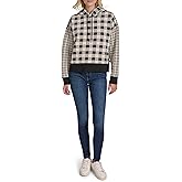 Nautica womens Long Sleeve Plaid Quilted Hoodie