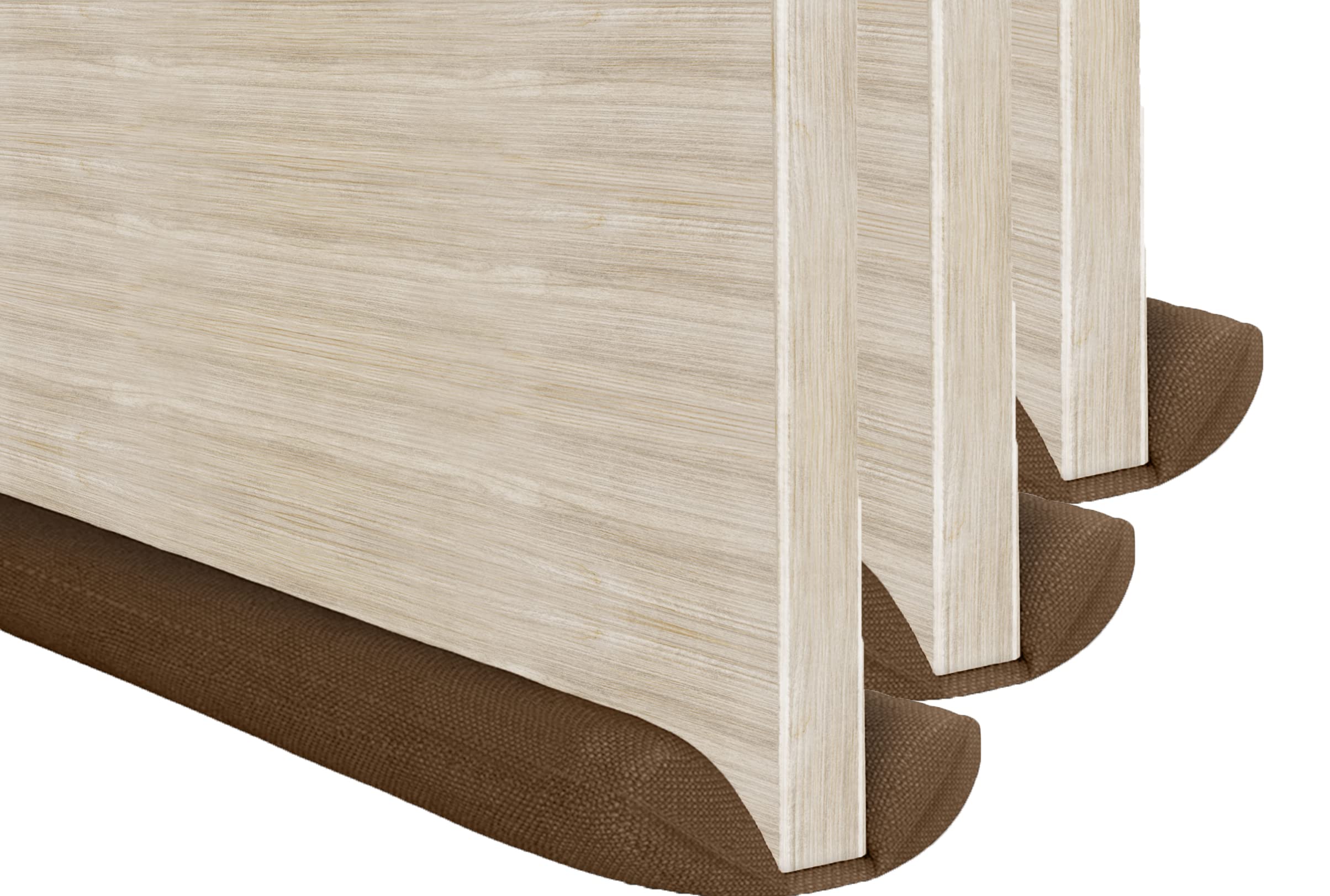 3 x MOXVIO Draft Excluder for Doors, Double Under Door Draught Excluder, 2 Sided Cushion Draft Stopper, 70 to 90 cm Cut-to-Size Adjustable Width, Waterproof Snowproof 600D Oxford Fabric (Brown)