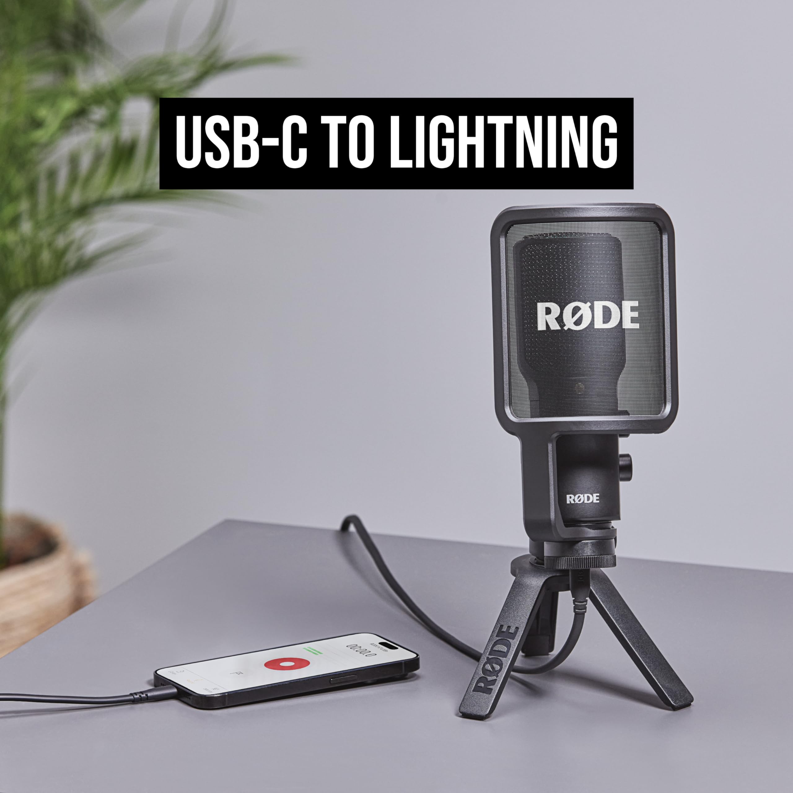 RØDE SC19 USB-C to Lightning Cable (1.5m, Black)