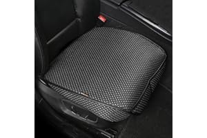 Auto Newer 2 PCS Breathable Universal Four Seasons Car Seat Covers，Luxury Car Seat Cushion，Protectors for Front Seat Bottoms,Compatible with 95% Vehicles， Fit for Cars Truck SUV or Vans(Black+Grey)