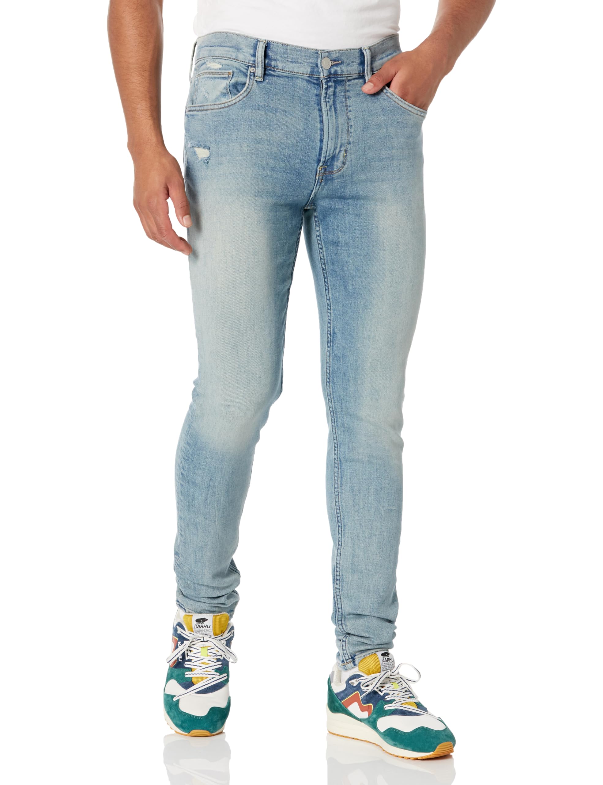 Hudson Jeans Men’s Zack Skinny Jean, Faded Blue, 28