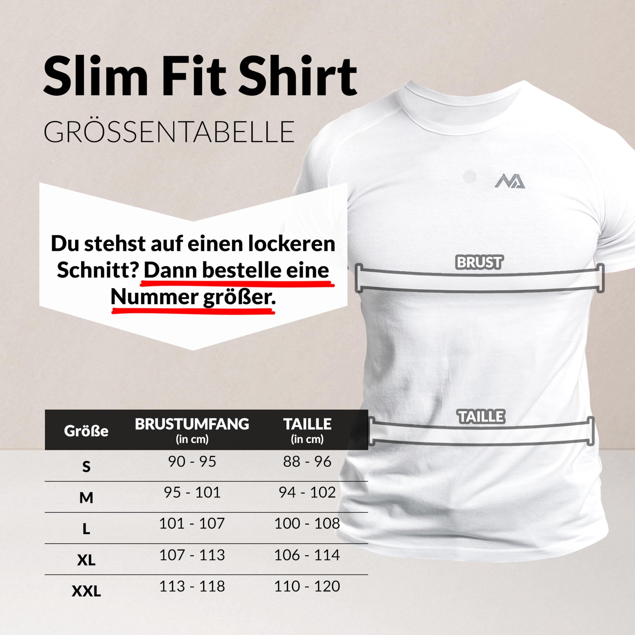 Herren Fitness T-Shirt modal - Männer Kurzarm Shirt für Gym & Training - Passform Slim-Fit, lang mit Rundhals, Weiß, L 4