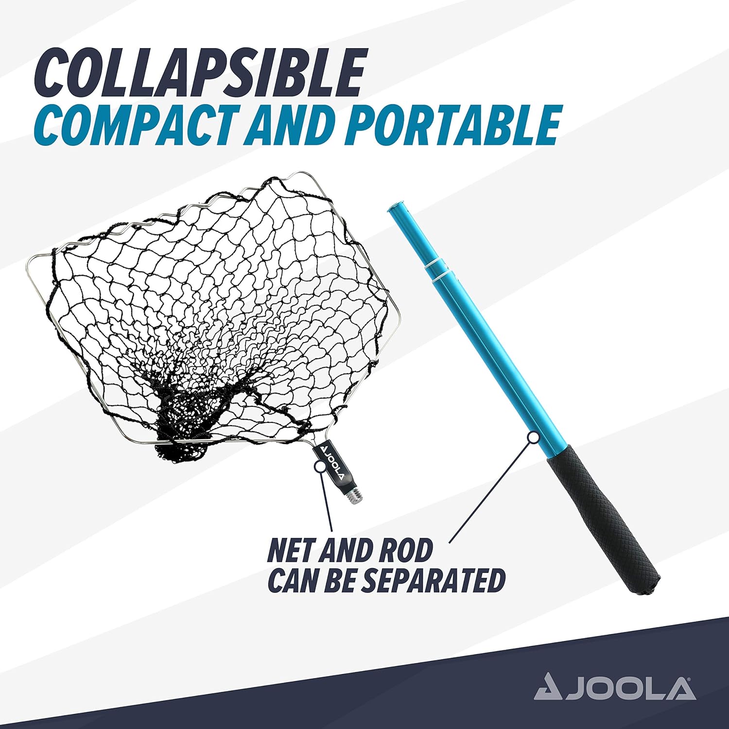 JOOLA Telescoping Table Tennis Ball Pickup Net - Holds 100 Ping Pong Balls - Ping Pong Practice Net Accessory for Table Tennis Robots, Serve or Multi-Ball Training : Sports & Outdoors
