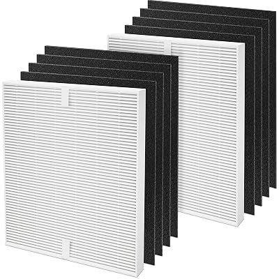 Colorfullife AP-1512HH True HEPA Replacement Filter H13 Compatible with Coway Airmega AP-1512HH Air Purifier and Airmega 200M Air Purifier, Item NO #3304899 (2 HEPA + 8 Carbon Filters)