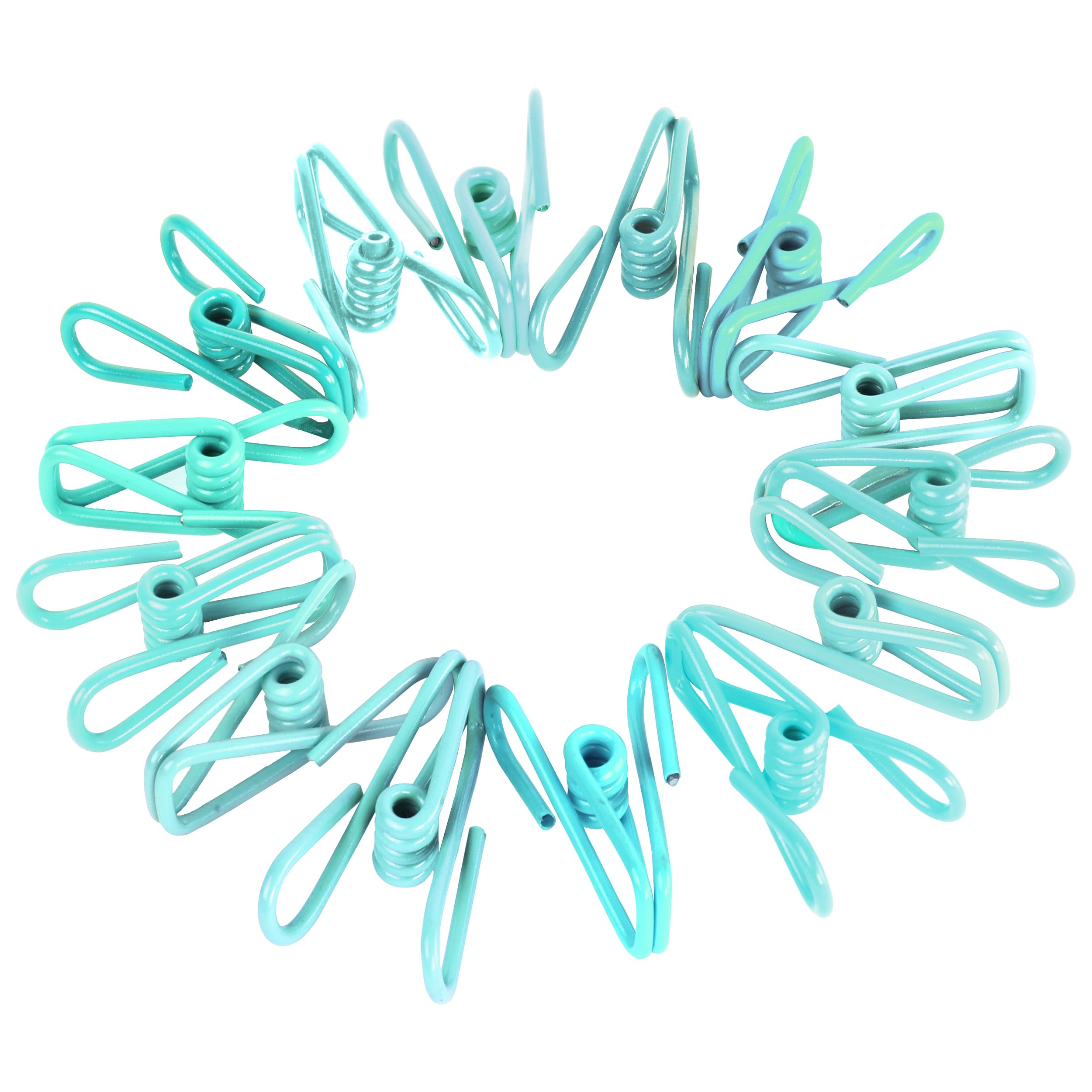 Photo 1 of 30 Pack Blue Chip Bag Clips for Food - PVC 2 Inch Coated Sealer for Sealing Food - Paper Holder, Clothesline Clip for Laundry Hanging, Kitchen Bags, Multipurpose Clothes Pins