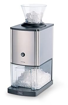 Trebs Edelstahl Eiscrusher ideal für Softdrinks, Cocktails oder kalte Nachtischzubereitung (1 kg zerkleinertes Eis pro Minute
