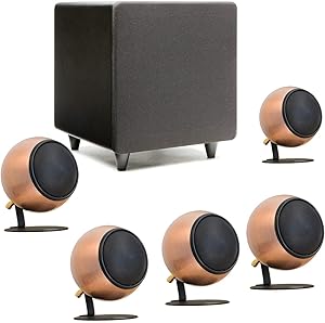 Orb Audio: Mod1 Mini 5.1 Home Theater Speaker System - Surround Sound System - Includes 5 TV Speakers and 9’’ Subwoofer - Great for Movies & Music, Outperforming Larger Subwoofers - Handmade in The US