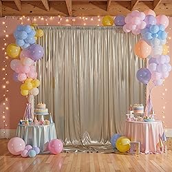 20x10ft Thick Champagne Glitter Backdrop Curtain