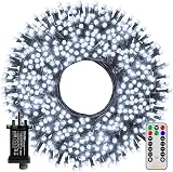 Ollny Outdoor Christmas Tree Lights 80m 800 LEDs Mains LED String with Remote