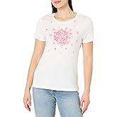 Nautica Womens Solid Short Sleeve Crew Neckline T-Shirt