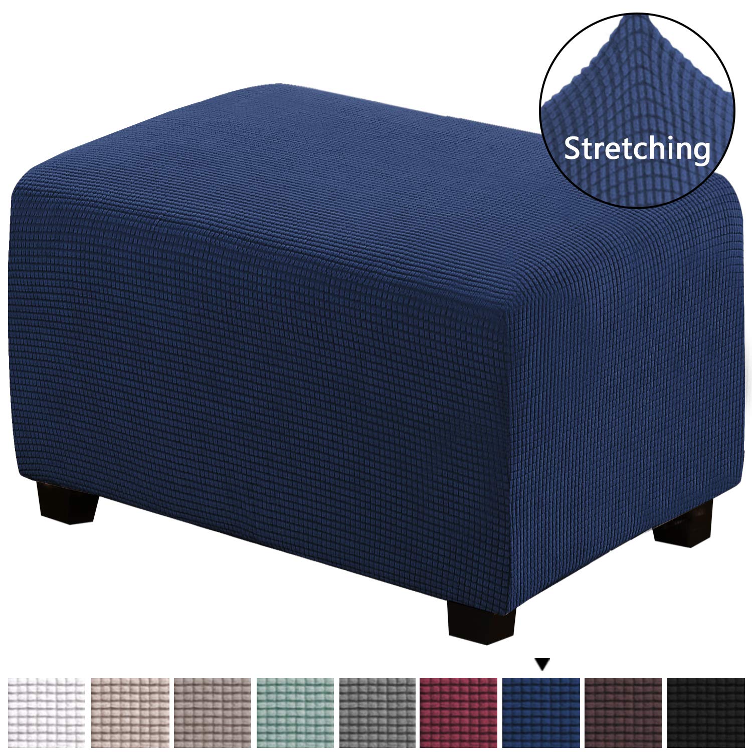 Best faux leather ottoman slipcover