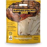 Savory Prime 100% American Beef Rawhide Chips, All-Natural Treat W/ No Preservatives, Chemicals, Or Additives, Satisfy The Urge To Chew &amp; Promote Dental Health, 2Lb Resealable Bag (Natural Flavor)