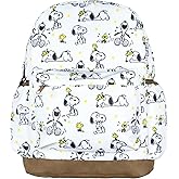 INTIMO Peanuts Backpack Best Friends Woodstock and Snoopy Allover Design Bookbag Travel Daypack Bag 16"