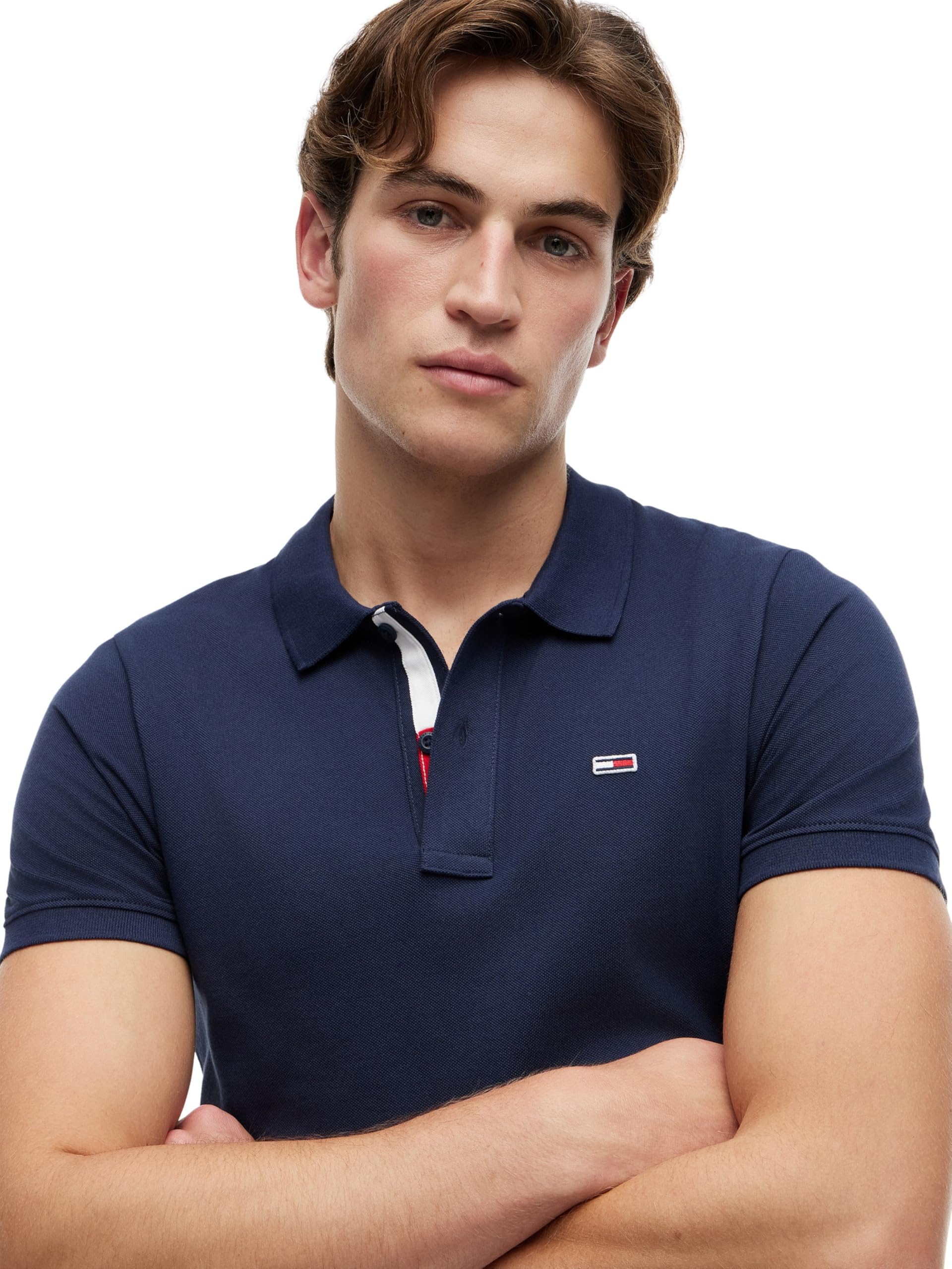 Tommy Jeans Herren Poloshirt Kurzarm TJM Slim Slim Fit, Blau (Twilight Navy), L 2