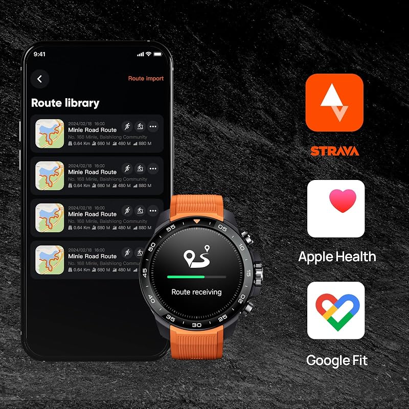 GS Explorer S Smartwatch Uomo, GPS, 20 Giorni Autonomia, Nero — foto 7 di 8