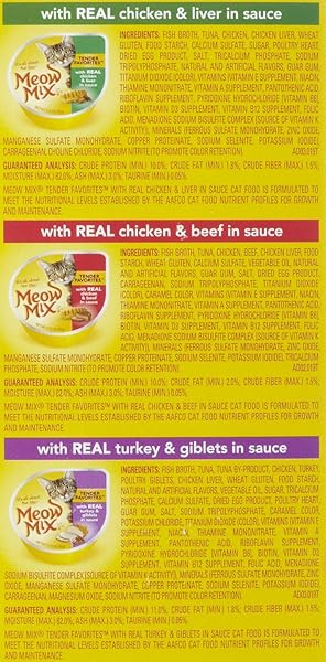 MEOW MIX MARKET SELECT CAT FOOD, BEEF & POULTRY VARIETY PACK, 12 CUPS, 2.75 OZ EACH