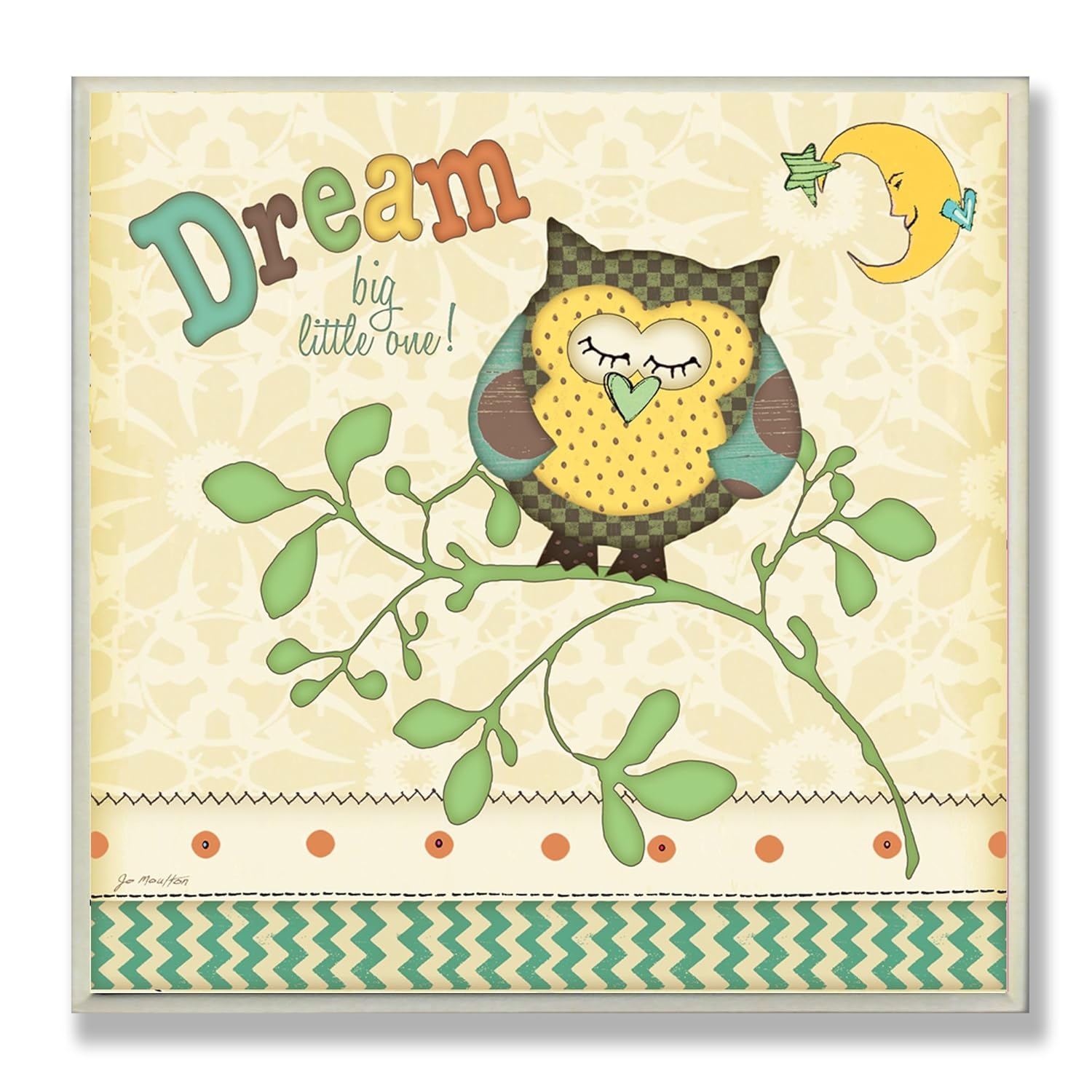 Amazon Com Plaza De Decoracion De La Pared El Sueno Del Buho Bajo Luna Decoracion Y El Arte De La Pared Baby