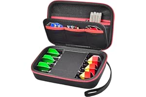 Boobowl Dart Case Holder Organizer Steel Tip and Soft Darts, Darts Carrying Storage Bag Fits for Dart Tips, Shafts and Flight