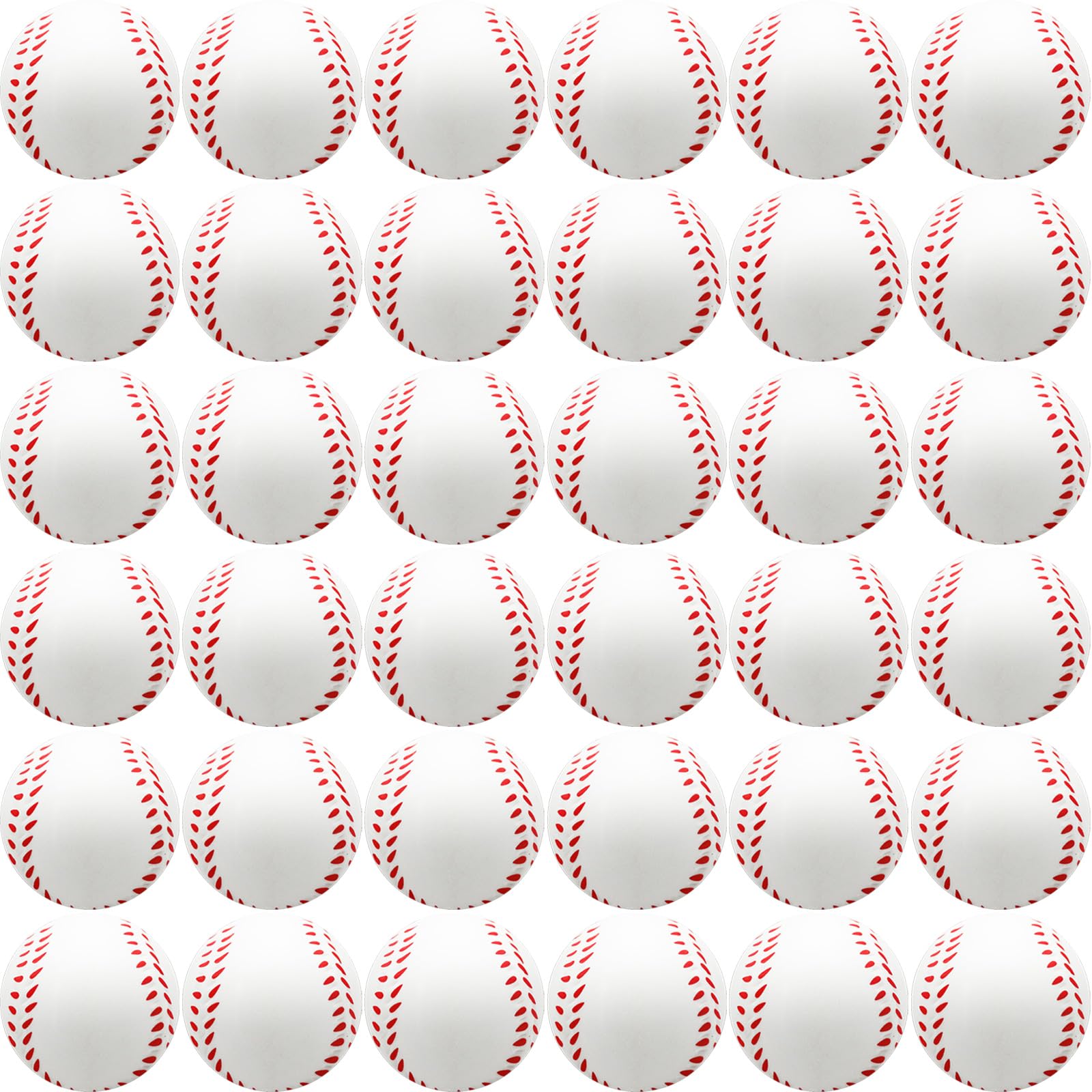 Photo 1 of Oleitodh 60 Pcs Baseball Stress Ball, 2.5 Inch Mini Squeeze Foam Baseball Bulk, Baseball Squishy Balls for Kids, Relaxable Sports Ball for Themed Party Favors, Decoration, Anxiety Relief