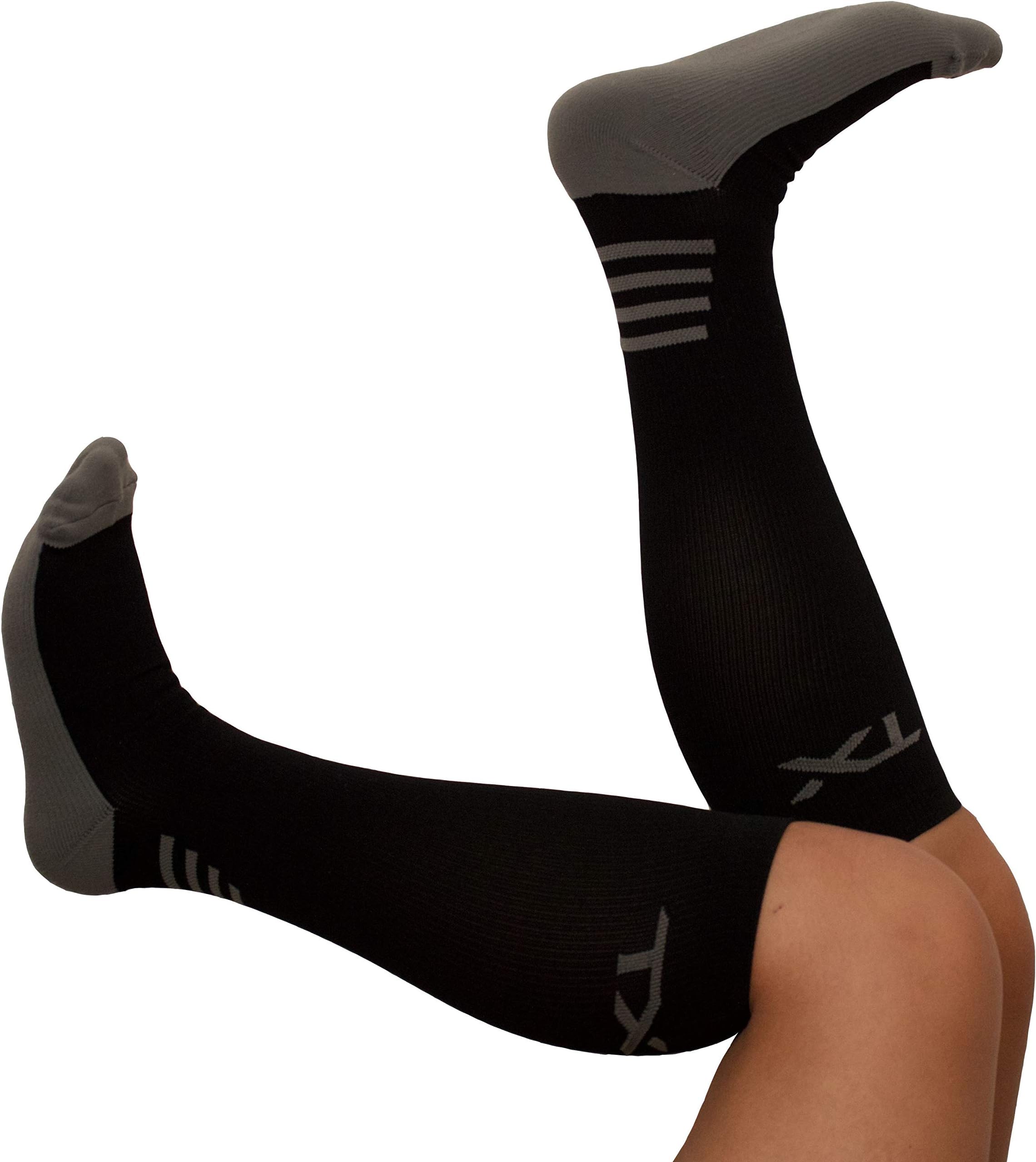 TXCompression Socks 20-30 mmHg Graduated Support – Moisture Wicking Material