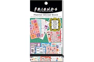 CON*QUEST Conquest Journals Friends Sticker Book for Planners, Journals and Projects, 30 Pages, Over 1,000 Stickers, Favorite Quotes, Characters and Lots of Coffee