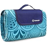ZOMAKE Picnic Blanket - Waterproof, Foldable, Sandproof - 79"x79" Concert, Beach, Yard, Outdoor Grass Blanket - Large (Peacoc