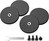 Magnetpro 4 Pieces Rubber Coated Mounting Magnets 30 LBS Anti-Scratch Outdoor