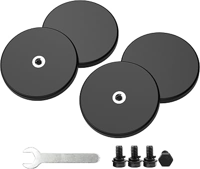 Magnetpro 4 Pieces Rubber Coated Mounting Magnets 30 LBS Anti-Scratch Outdoor